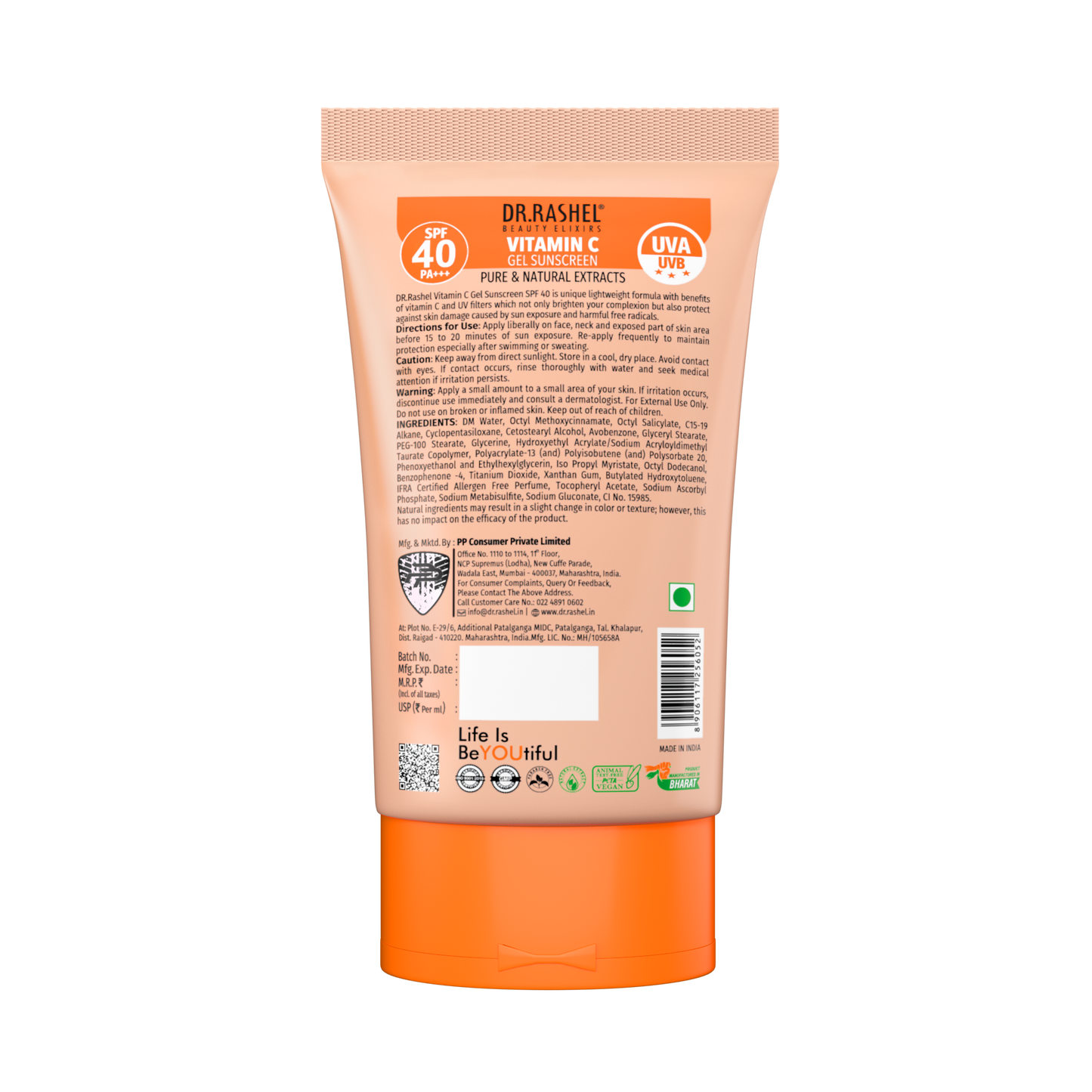 Vitamin C Sunscreen SPF 60 Details