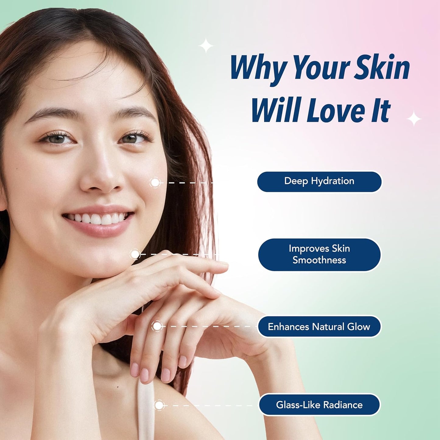 Korean Glass Skin Care Combo | Face Wash, Brightening Serum & Moisturizer | Daily Skincare Routine