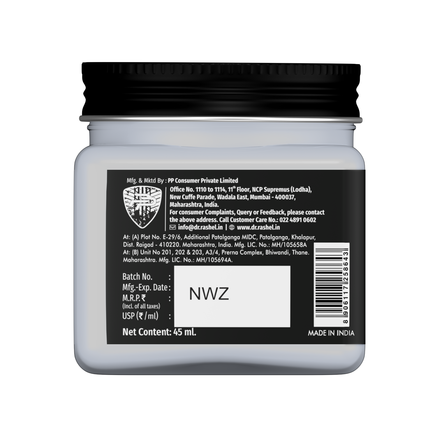 Charcoal Cream (Pack Of 2) - 45ml