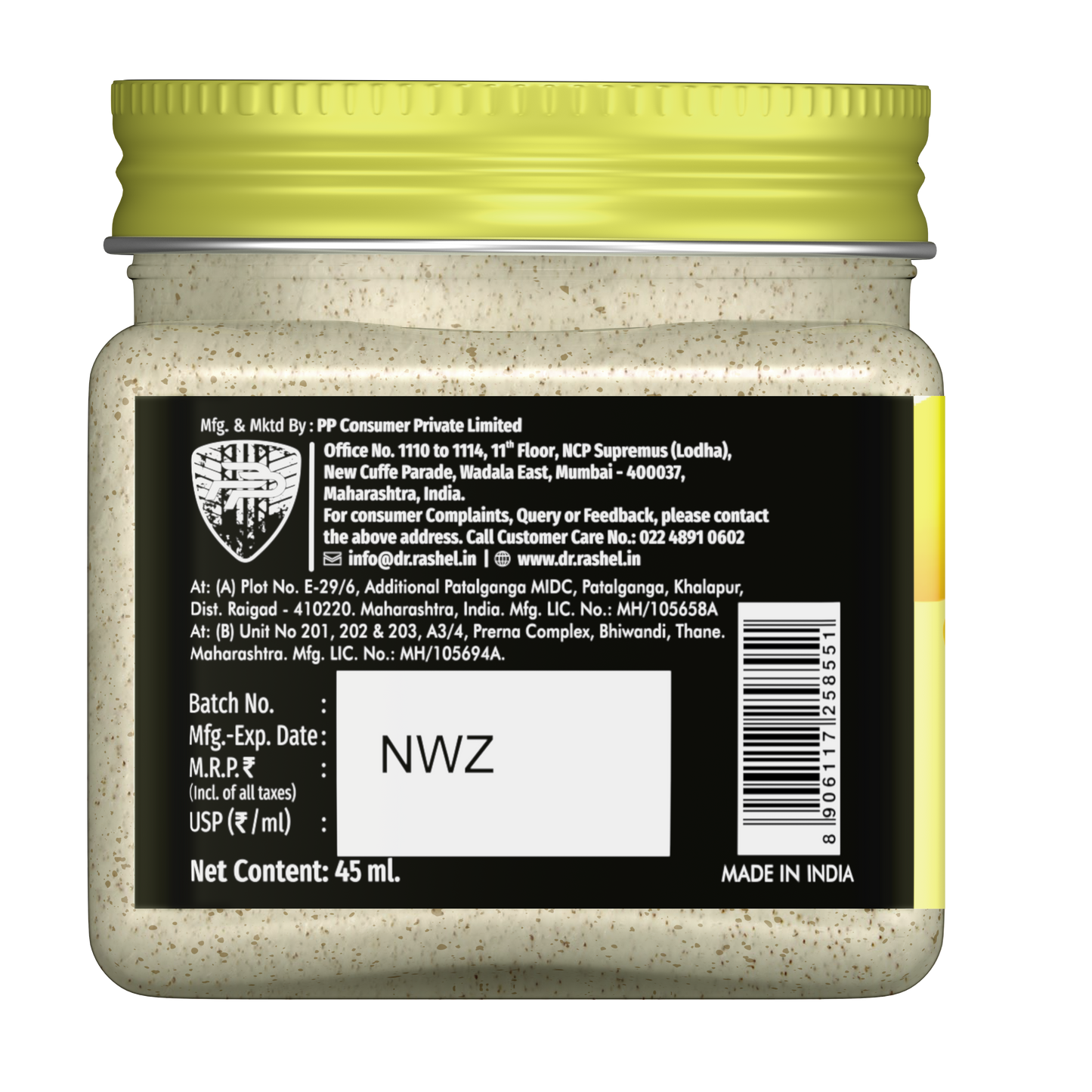 DeTan Scrub Details