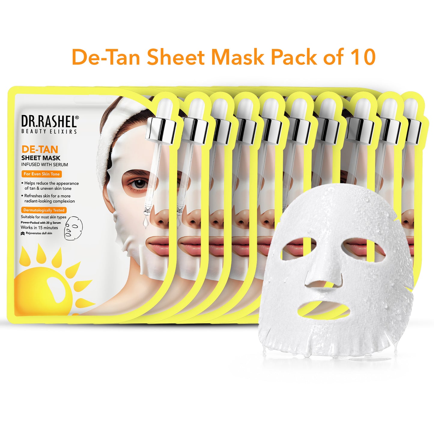 Detan Sheet Mask with Serum Set