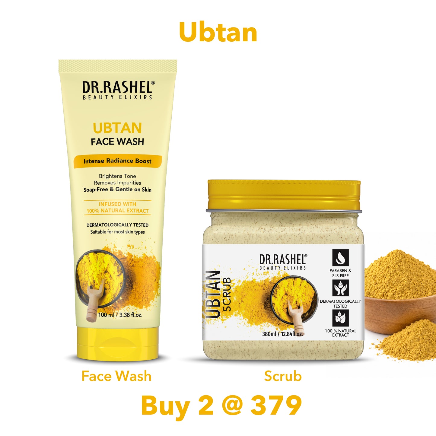 Ubtan Face Wash & Scrub Duo