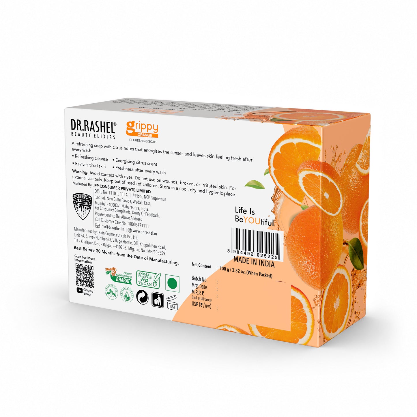 Grippy Orange Soap