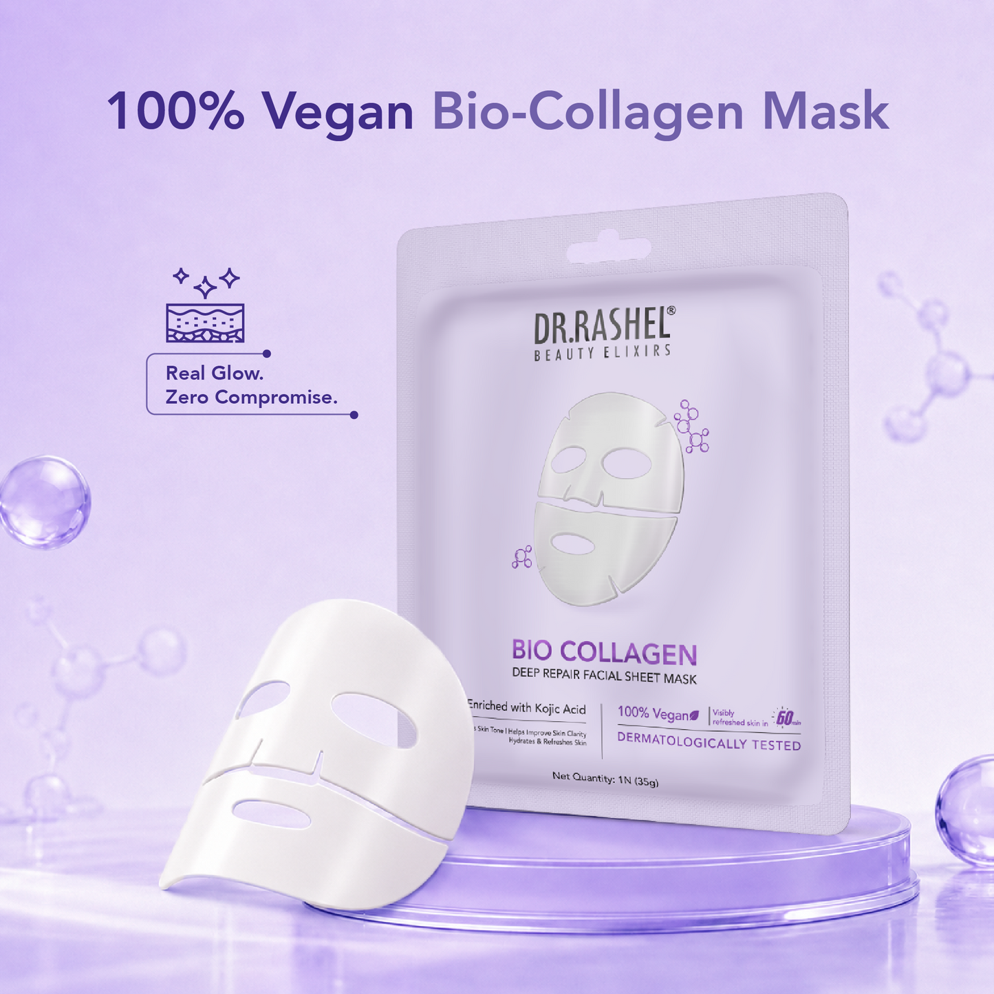 Bio Collagen Deep Facial Mask with Kojic Acid
