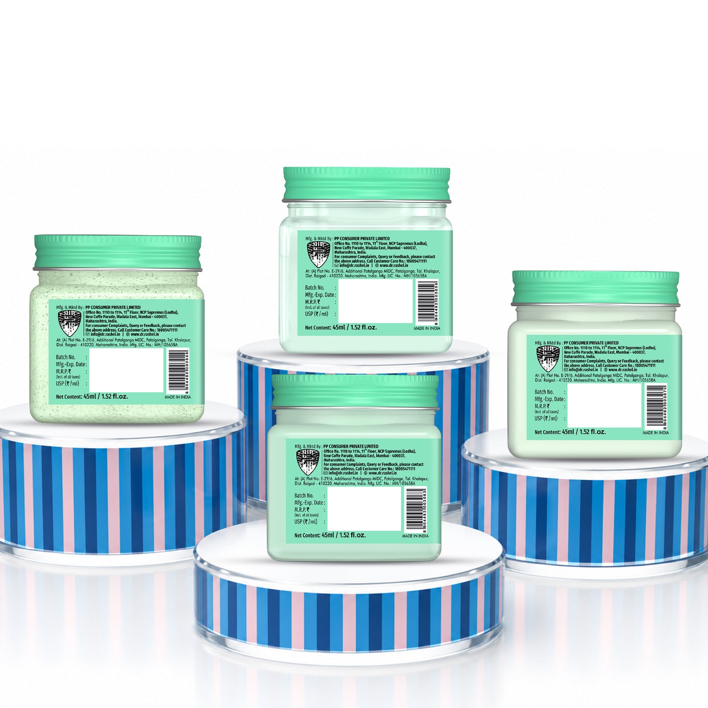 Korean Glass Skin Essence Pack of 4 Mini Jar (180ml).