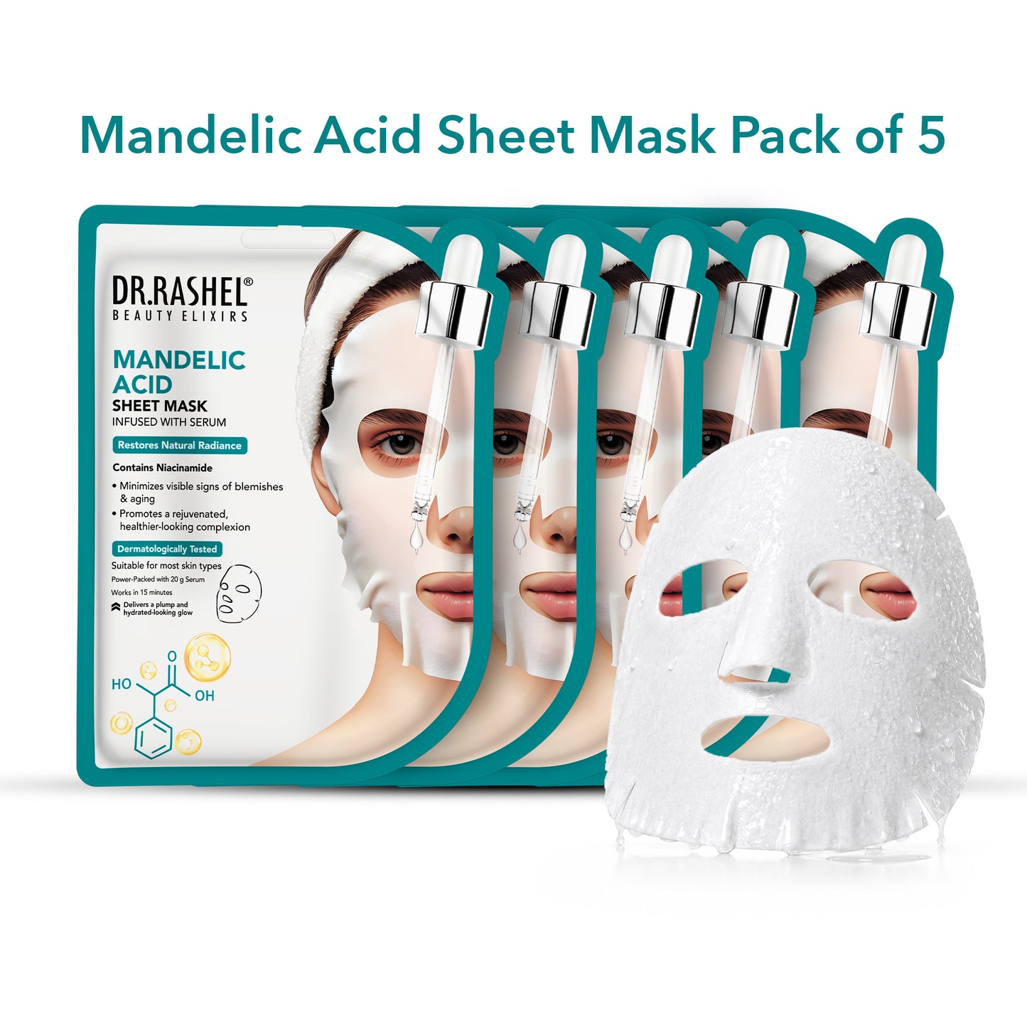 Mandelic Sheet Mask Infused With Serum Set