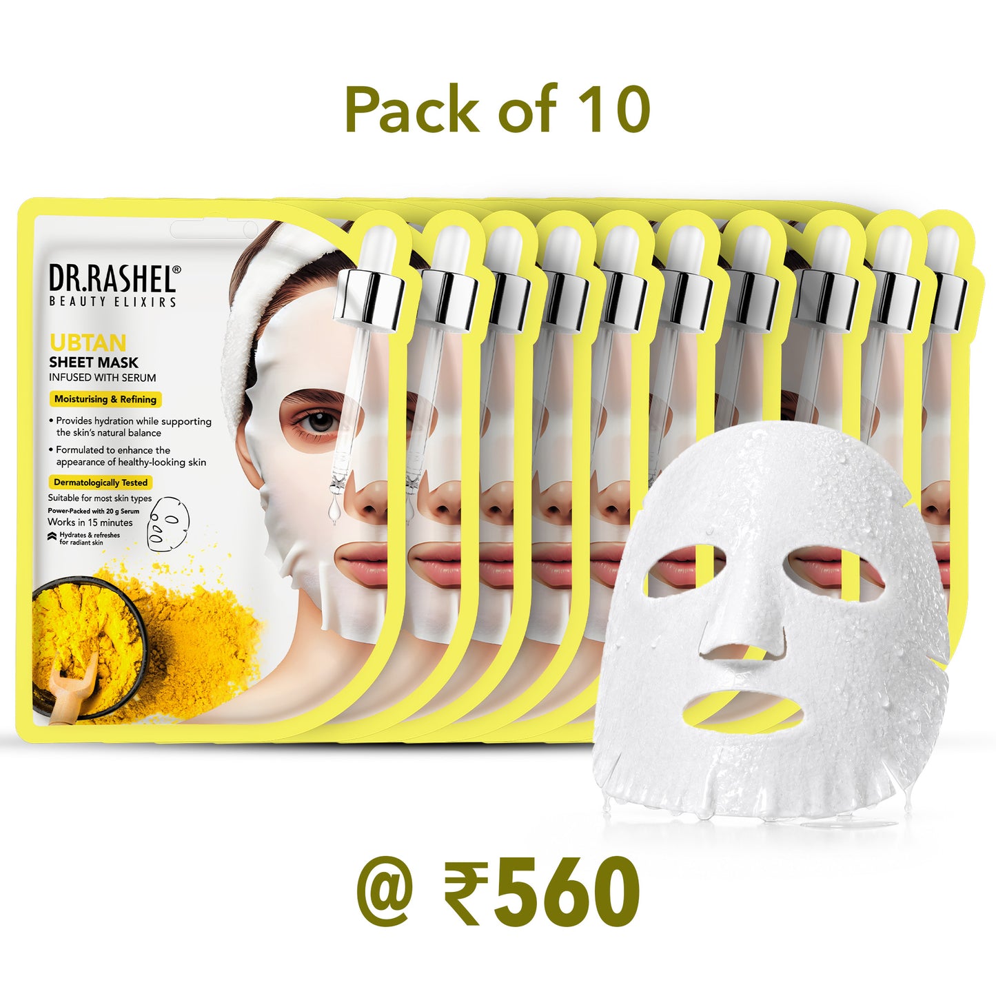 Ubtan Sheet Mask with Serum Set