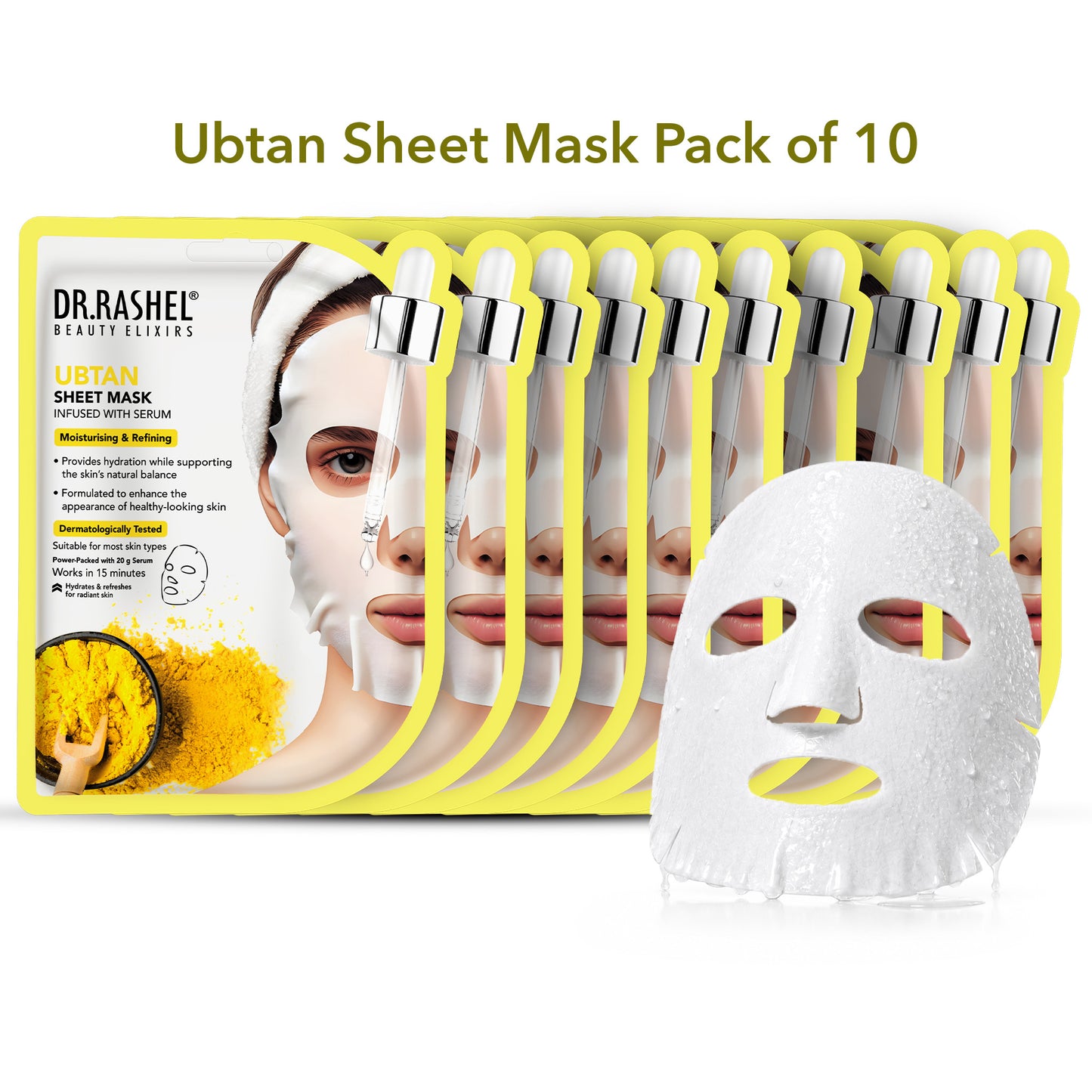 Ubtan Sheet Mask with Serum Set.