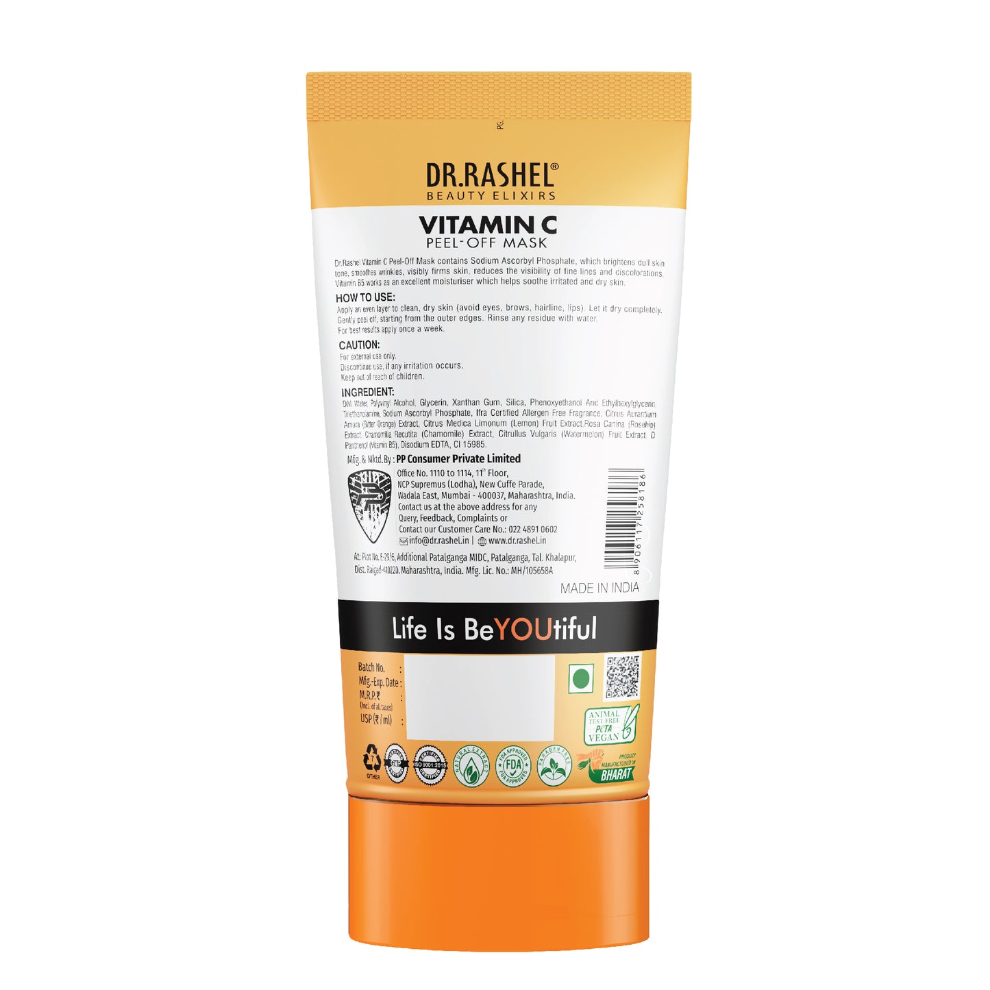 Vitamin C Peel Off Mask Package