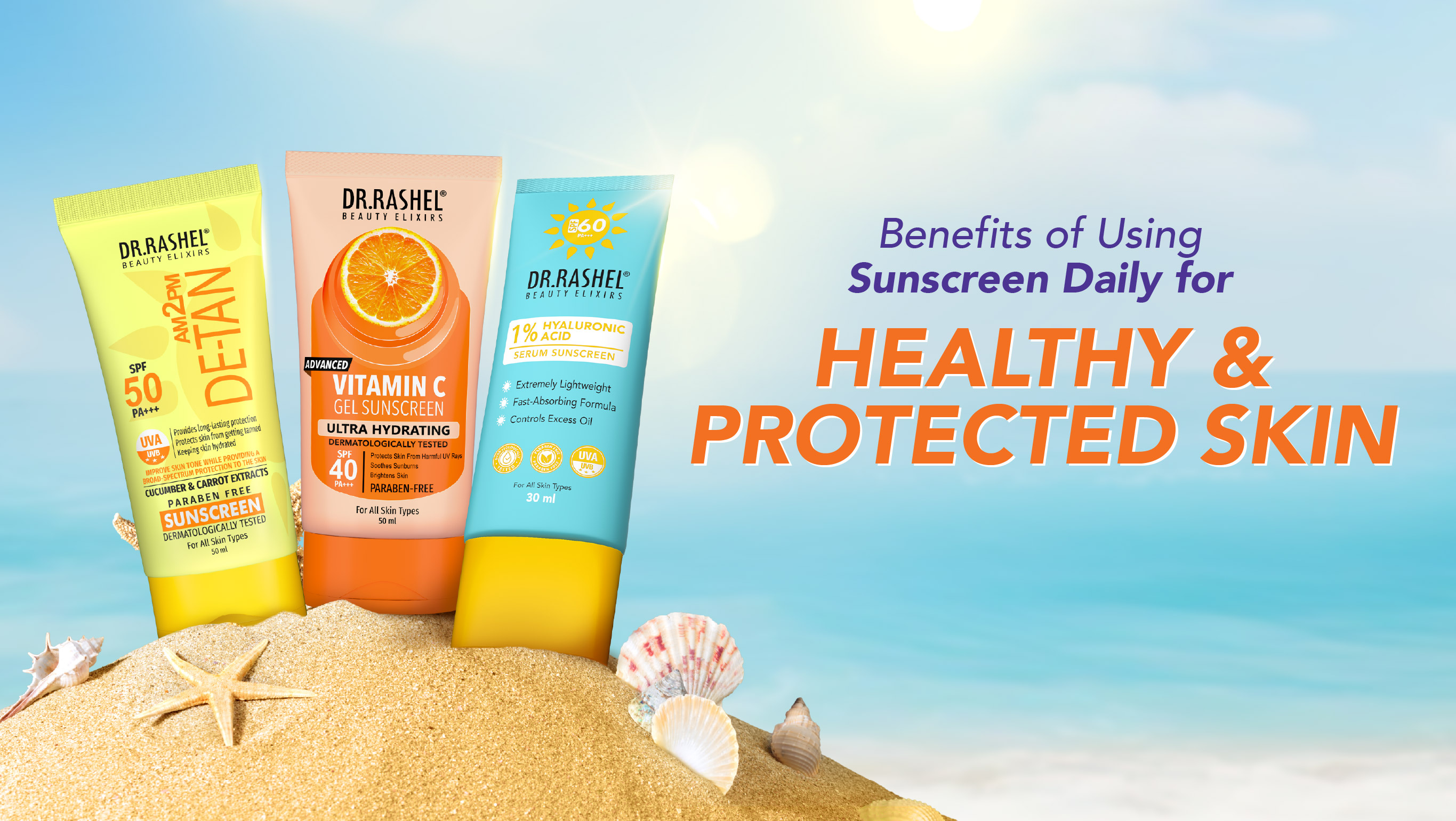 Benefits of Sunscreen Application Daily for Healthy & Protected Skin
