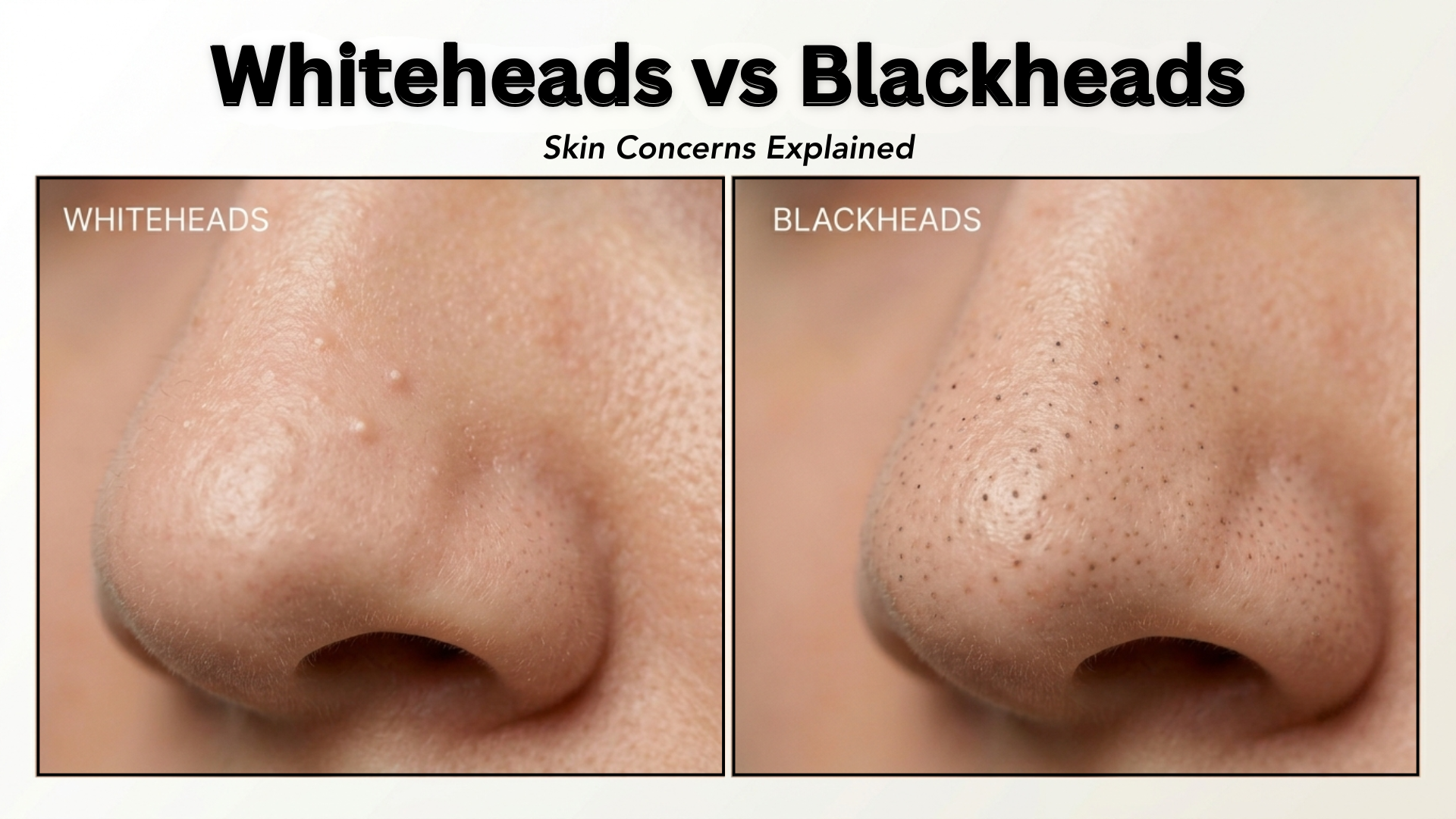 Whiteheads vs Blackheads: Skin Concerns Explained