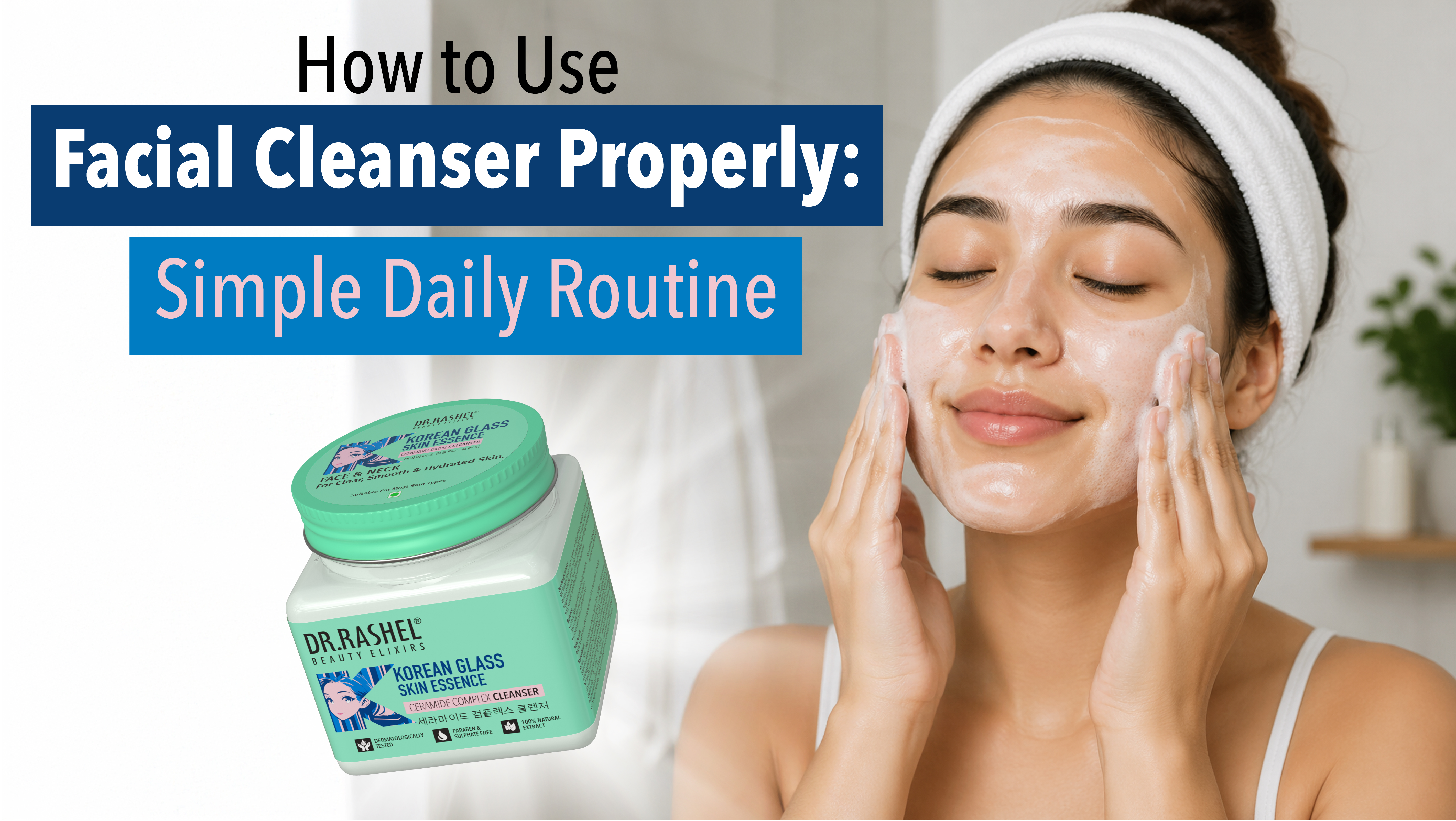 How to Use Facial Cleanser Properly: Simple Daily Routine