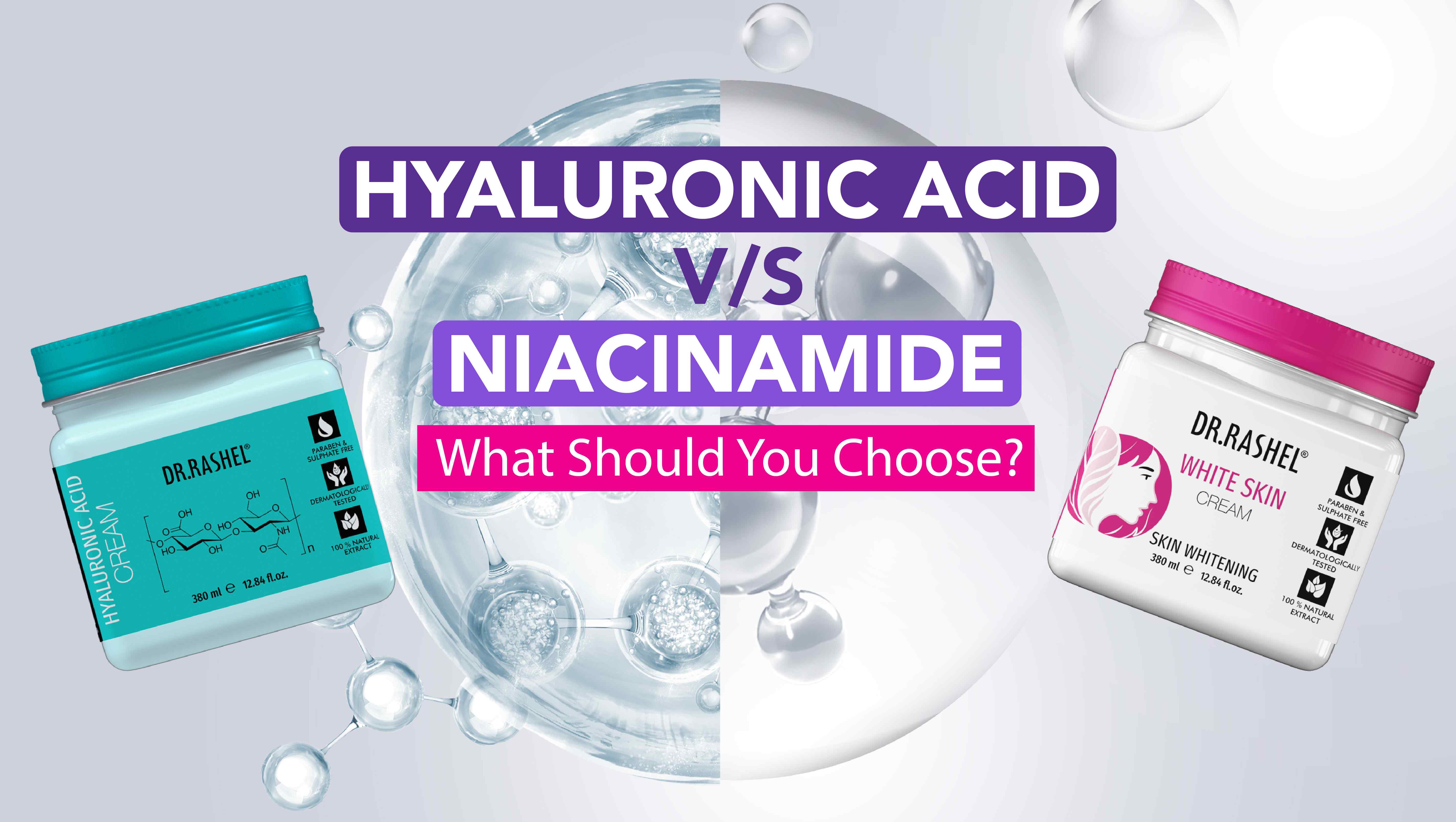 Hyaluronic Acid vs Niacinamide