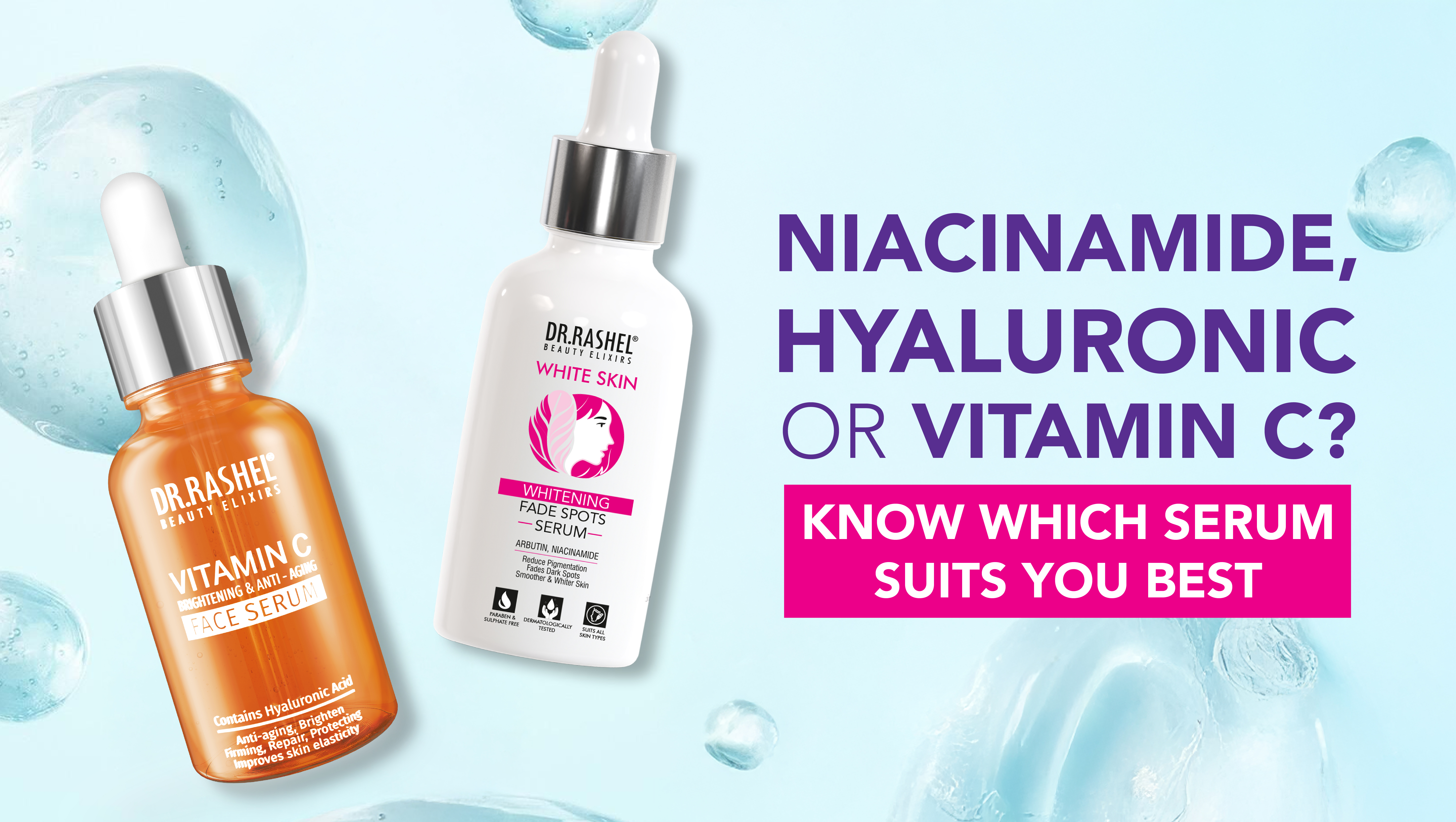 Niacinamide, Hyaluronic Acid, or Vitamin C? Know Which Serum Suits You Best