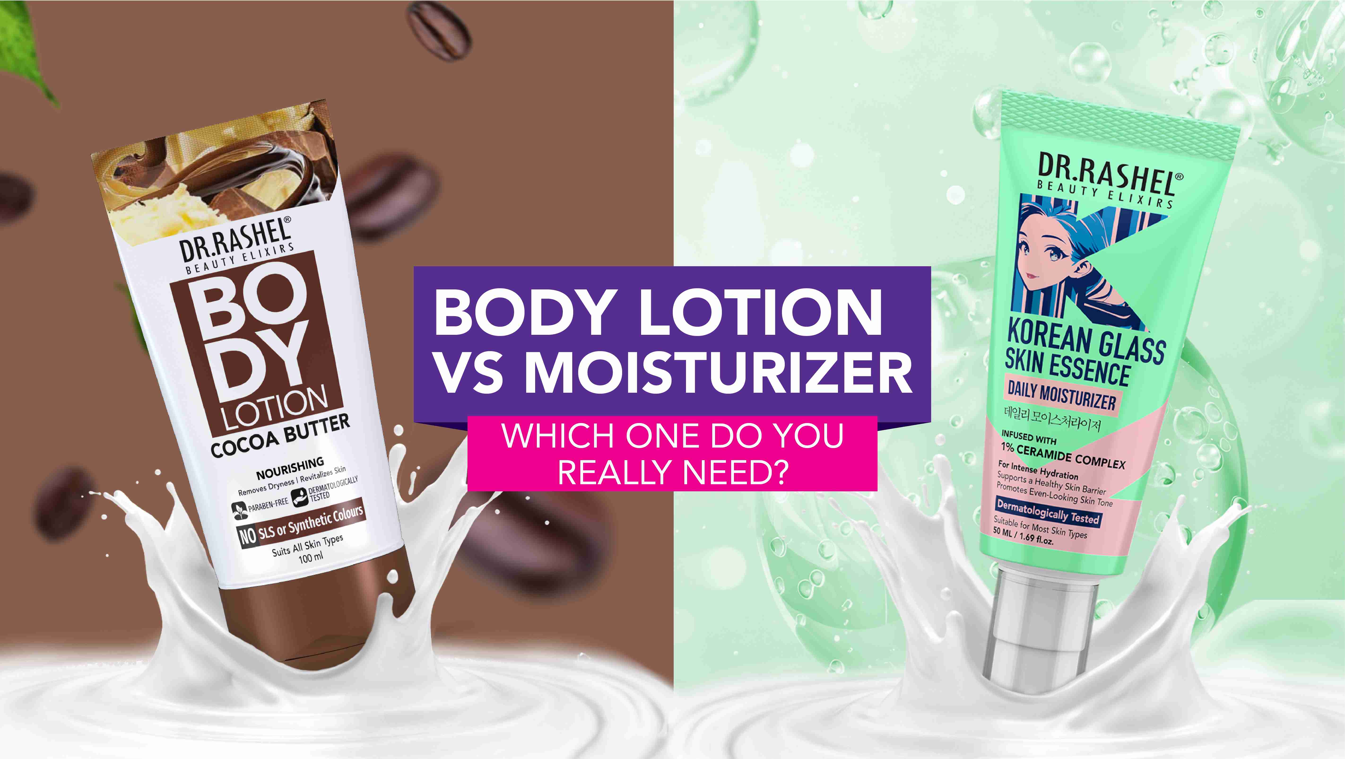 Body Lotion vs Moisturizer