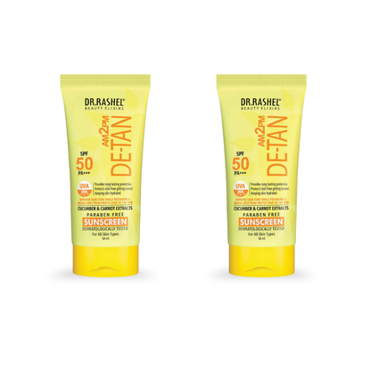 Detan Sunscreen SPF 50 | PA+++ UVA/UVB Protection - 50ML