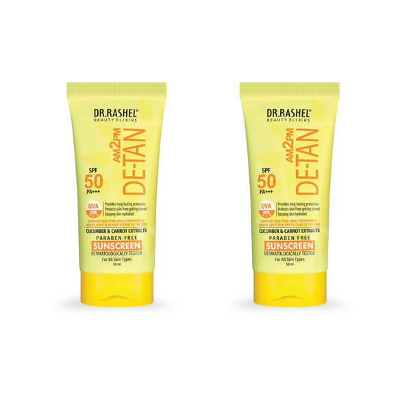 Detan Sunscreen SPF 50 | PA+++ UVA/UVB Protection - 100 ML