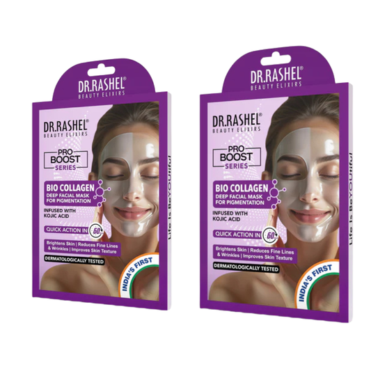 Bio Collagen Deep Facial Mask with Kojic Acid Pack Of 2