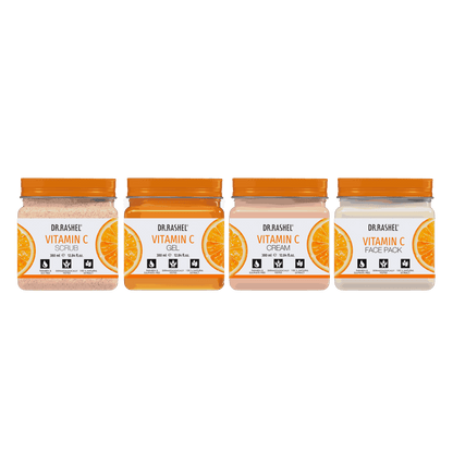 Vitamin C Pack of 4 (scrub, Gel, Cream & Facepack)