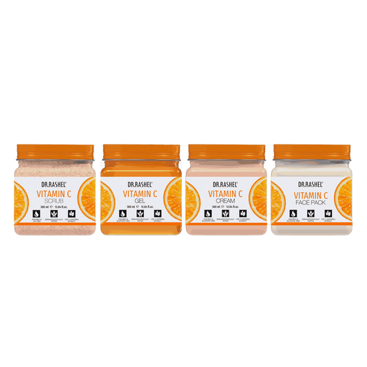 Vitamin C Pack of 4 (scrub, Gel, Cream & Facepack)