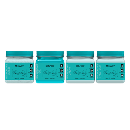 Hyaluronic Acid Pack of 4 (scrub, Gel, Cream & Facepack)