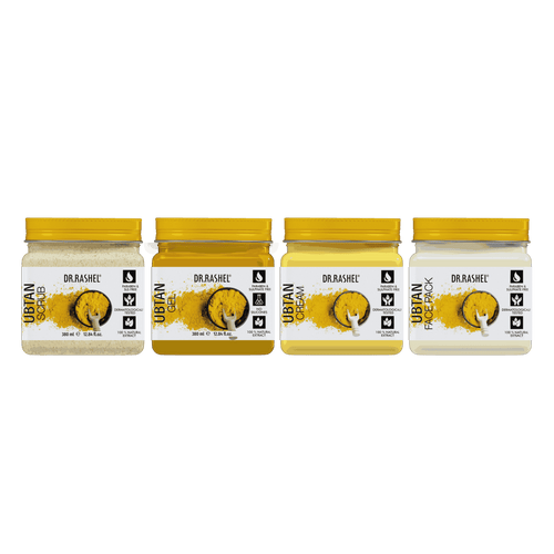 Ubtan Pack of 4 (scrub, Gel, Cream & Facepack)
