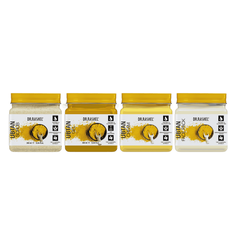 Ubtan Pack of 4 (scrub, Gel, Cream & Facepack)