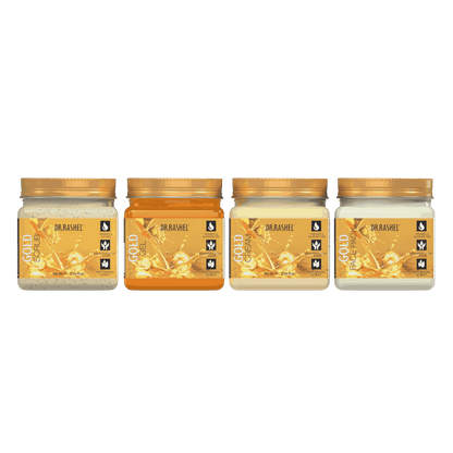 Gold Pack of 4 (scrub, Gel, Cream & Facepack)