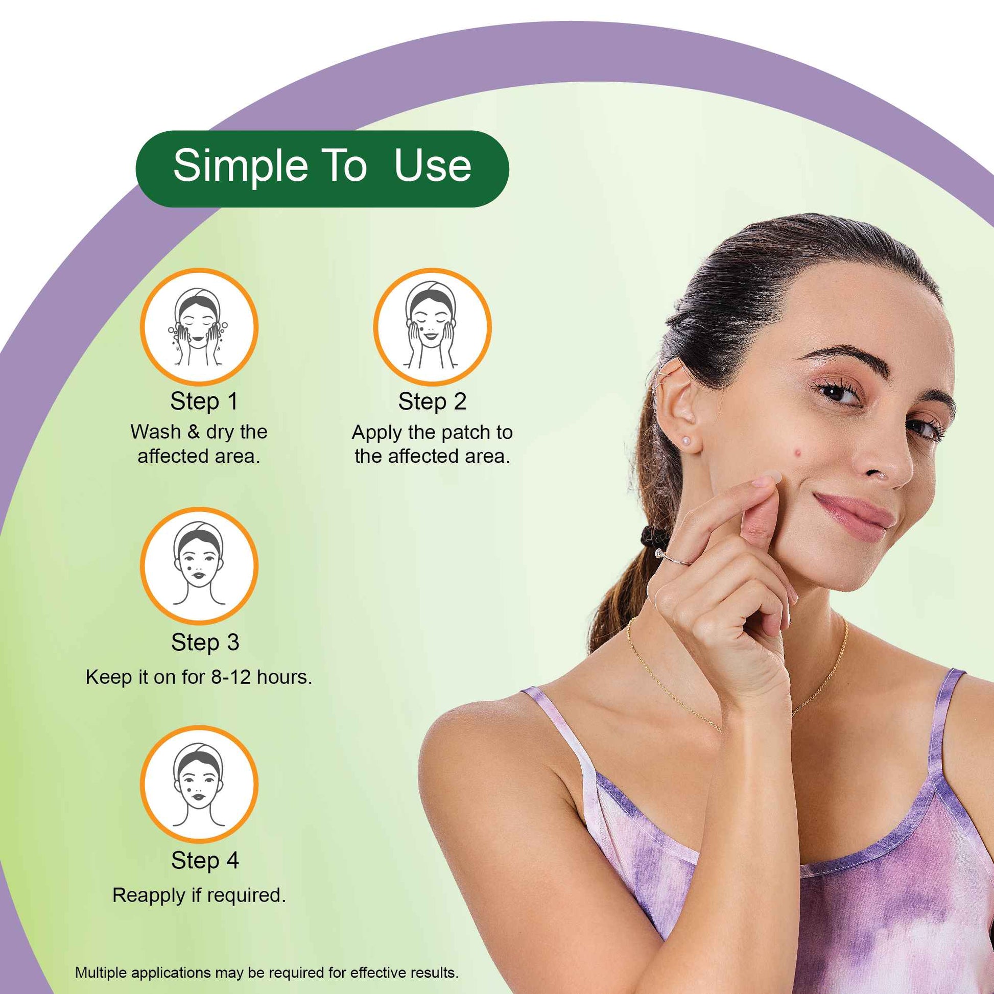 How to Apply Neem Acne Pimple Patch