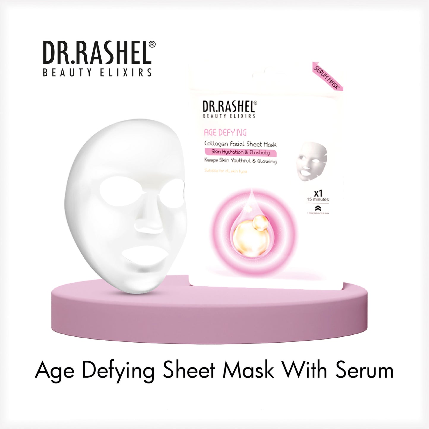 Dr.Rashel Age Defying Sheet Mask with Serum Pack of 2