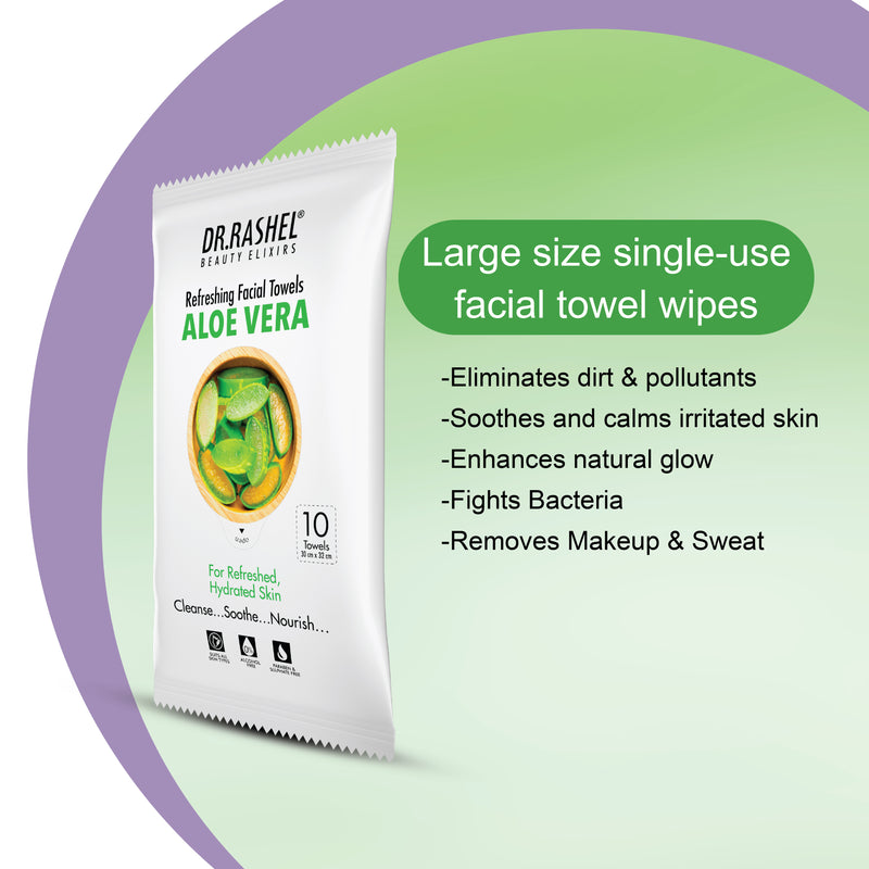 Aloe Vera Facial Towel Pack