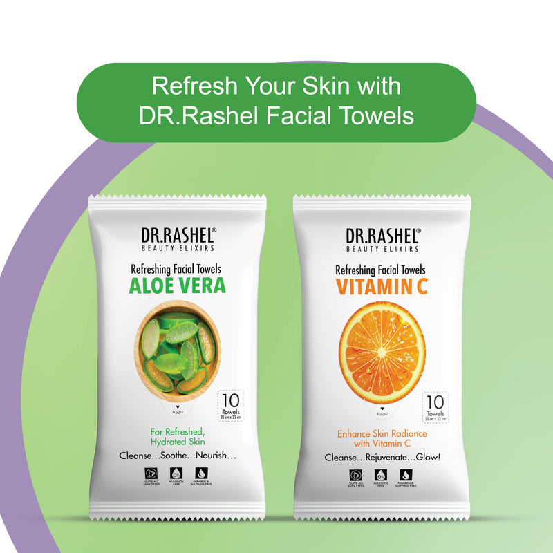 Aloe Vera Facial Towel Pack