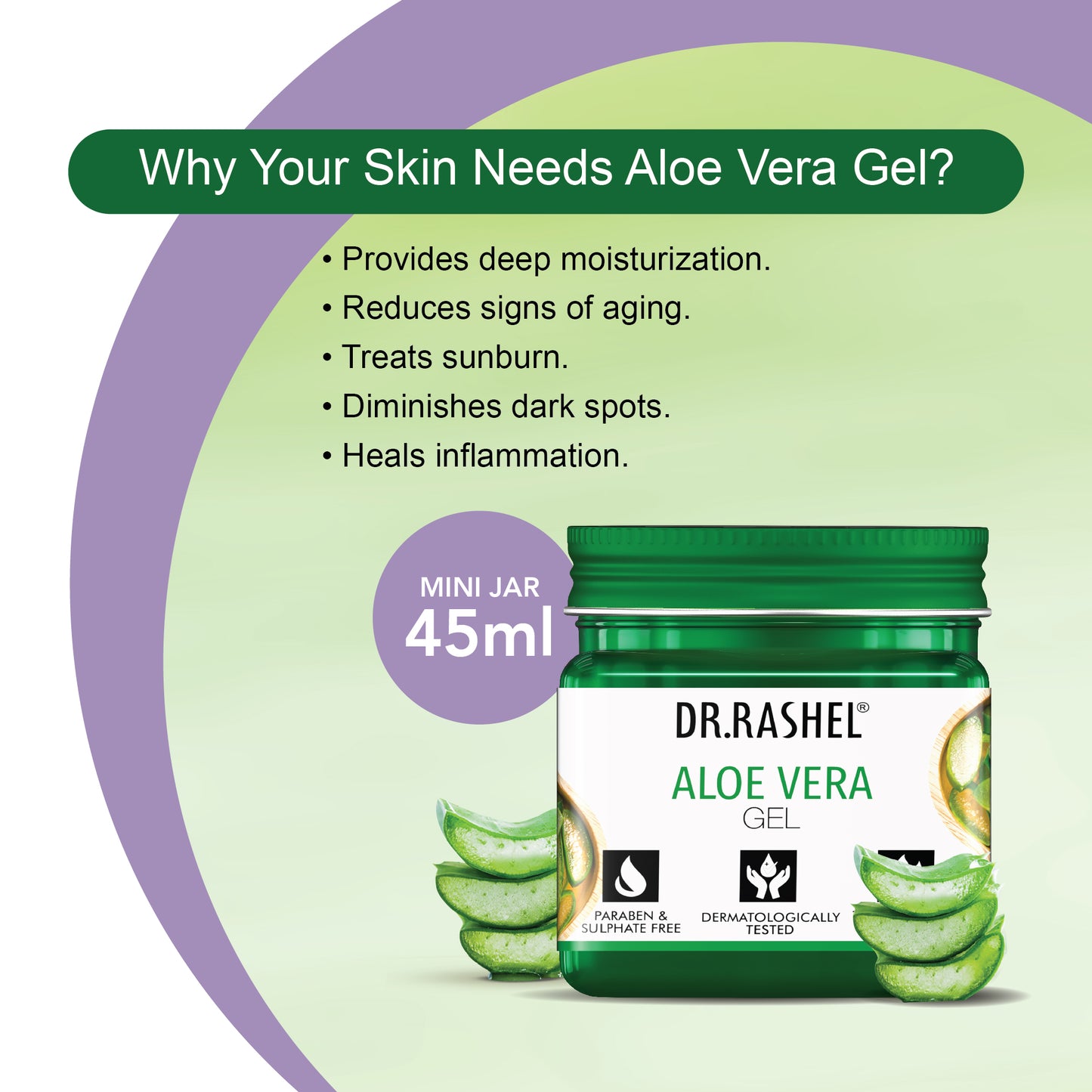 Aloe Vera Gel (Pack Of 2)  - 45ml