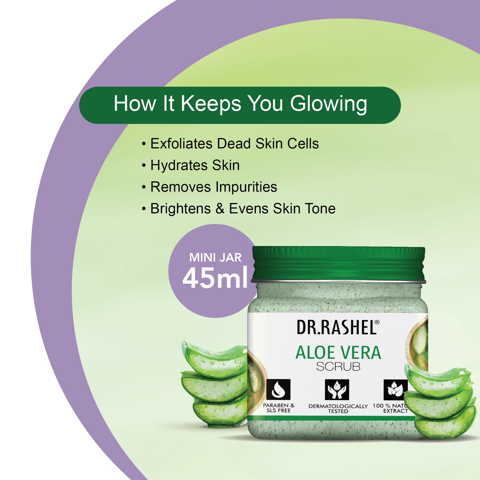 Mini Aloe Vera Scrub for face &  body 