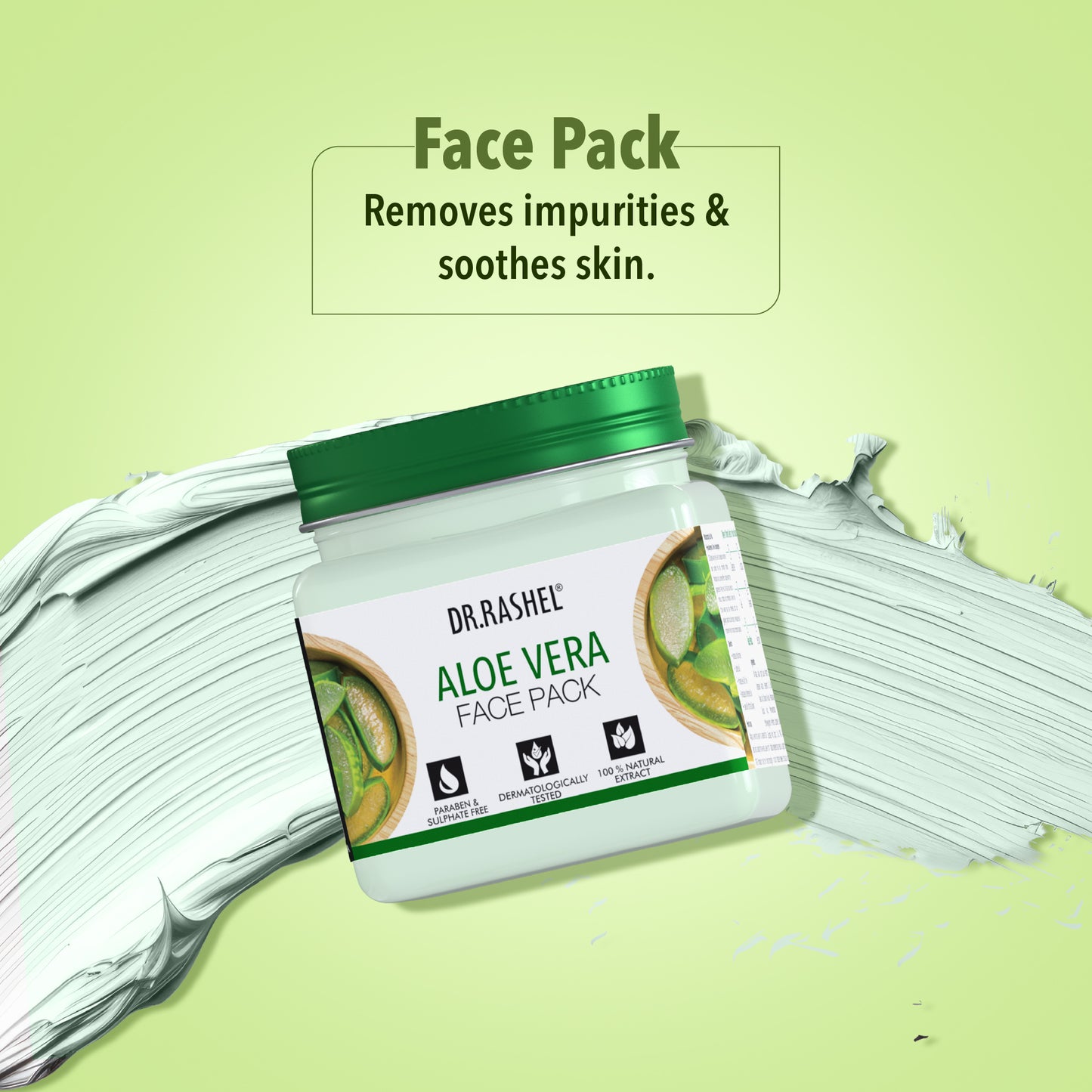 Aloe Vera Facial Pack of 4 (scrub, Gel, Cream & Facepack) - 1520 ml