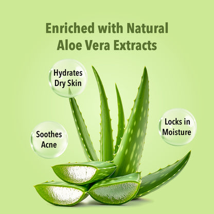Aloe Vera Facial Pack of 4 (scrub, Gel, Cream & Facepack) - 1520 ml