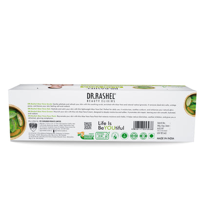 Aloe Vera Facial Pack of 4 (scrub, Gel, Cream & Facepack) - 1520 ml