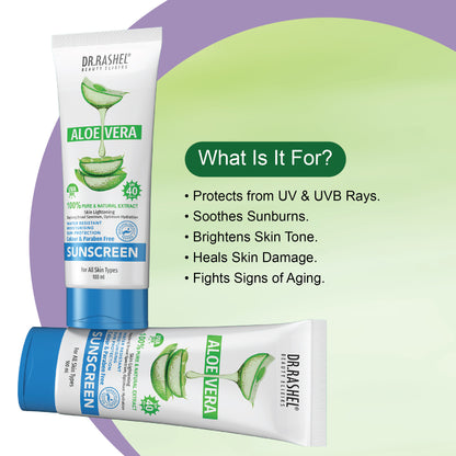 Dr. Rashel Aloe Vera Water Resistant Sunscreen SPF 60 - 100 ml
