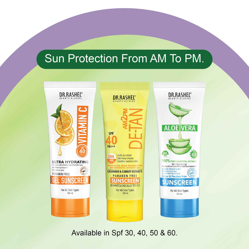 Dr.Rashel Aloe Vera Sunscreen Spf 40+ (pa+++) - 100 Ml