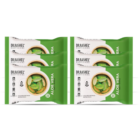 Aloevera Face Wet Wipes Pack of 6