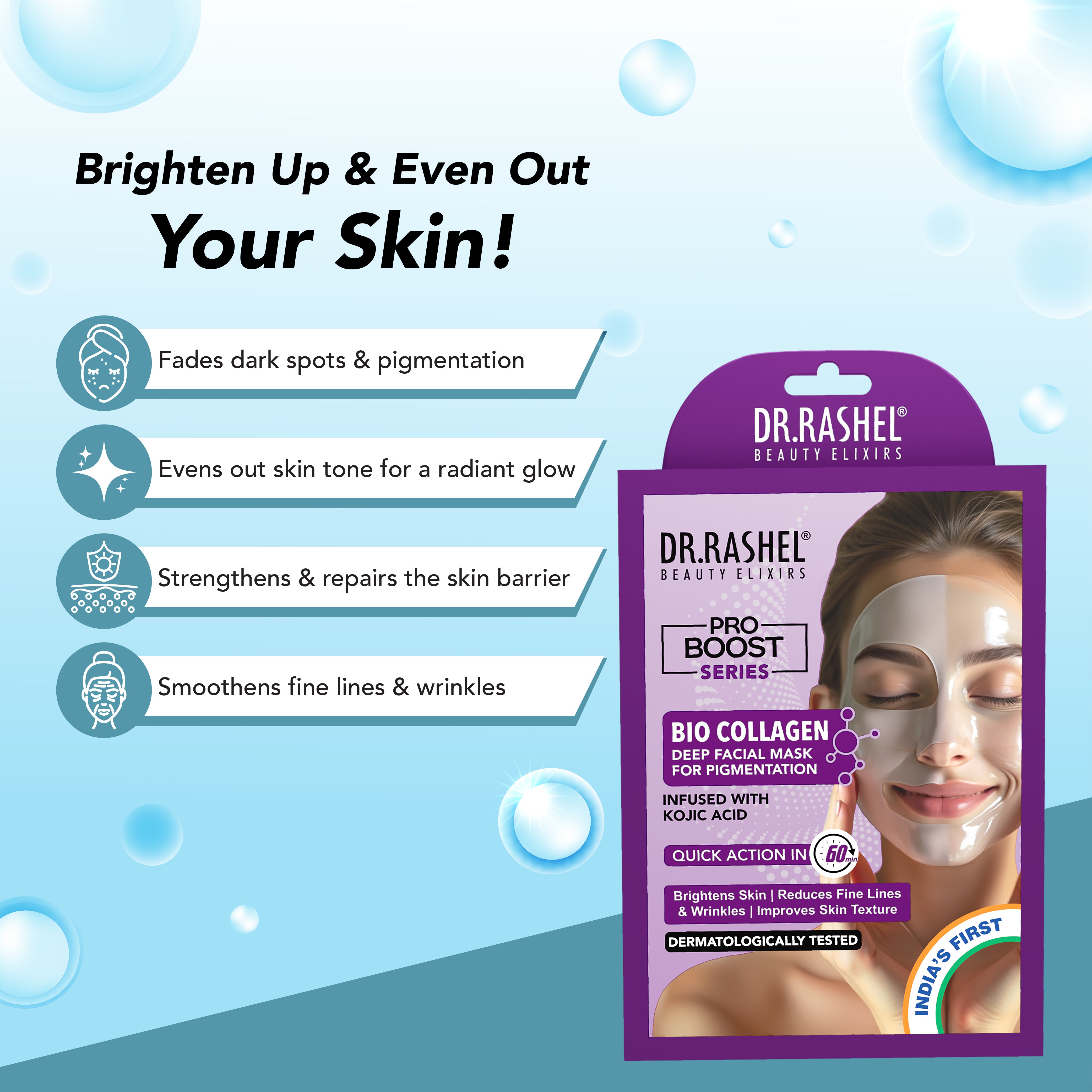 Bio Collagen Sheet Mask – Firm, Hydrate & Rejuvenate – Dr.Rashel