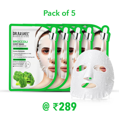 Broccoli Sheet Mask with Serum Set