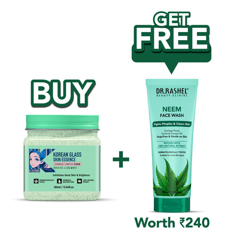 Korean Glass Skin Essence Scrub - 380 ml - Free Gift