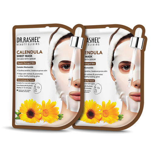 Calendula Sheet Mask with Serum Set