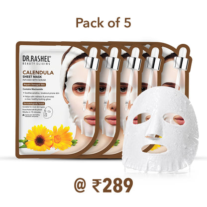 Calendula Sheet Mask with Serum Set
