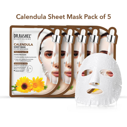 Calendula Sheet Mask with Serum Set