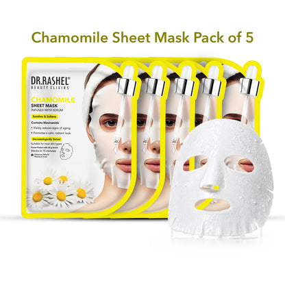 Chamomile Sheet Mask with Serum Set.