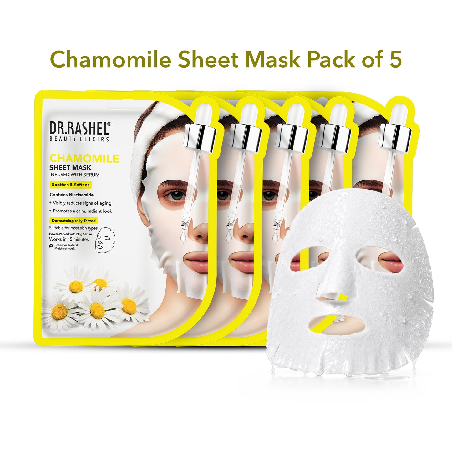 Chamomile Sheet Mask with Serum Set