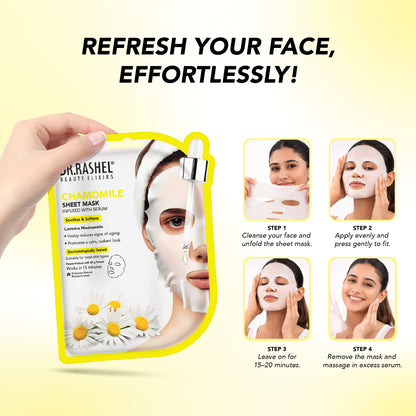 Chamomile Sheet Mask with Serum Set