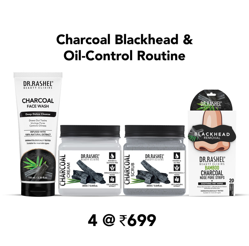 Charcoal Blackhead & Oil-Control Routine | Buy 4 @  699